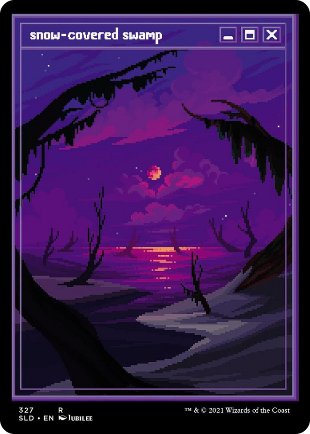 0327 Snow-Covered Swamp (PixelSnowLands.jpg) R Secret Lair Drop Series