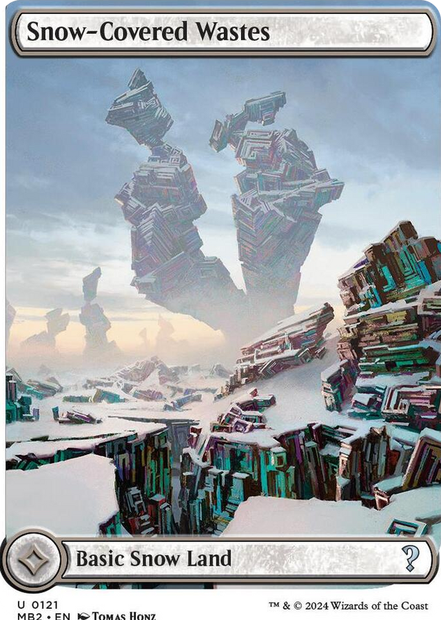 0121 Snow-Covered Wastes (White Border) U Mystery Booster 2
