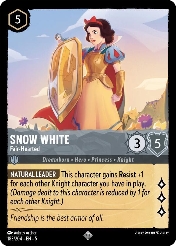 0183 Snow White - Fair-Hearted Super Rare Shimmering Skies