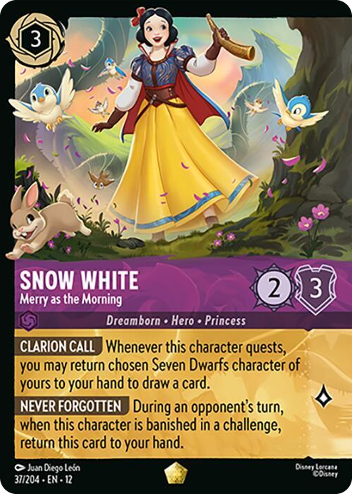 0037 Snow White - Merry as the Morning (Foil) Legendary Wilds Unknown