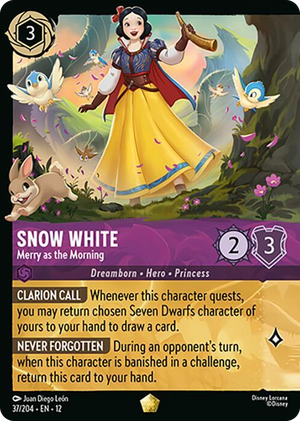 0037 Snow White - Merry as the Morning (Foil) Legendary Wilds Unknown
