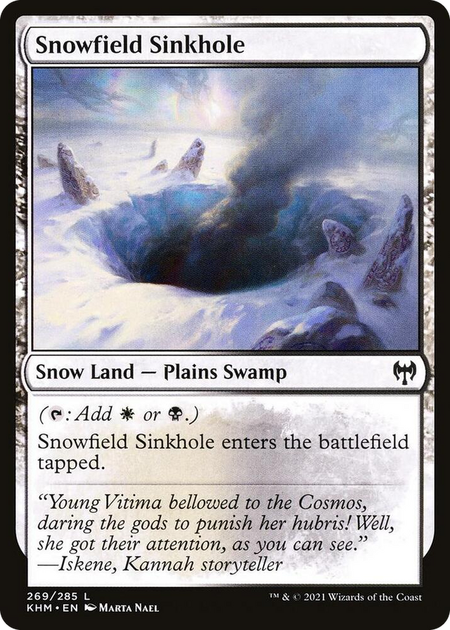 0269 Snowfield Sinkhole L Kaldheim