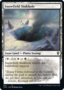 0915 Snowfield Sinkhole C Commander Legends: Battle for Baldur's Gate