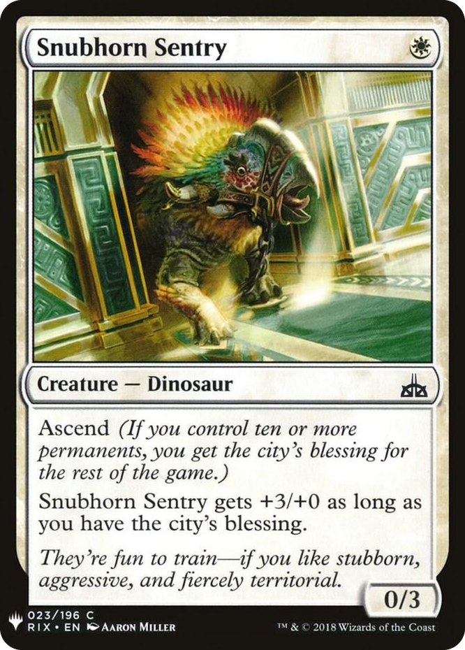 Snubhorn Sentry #23 C - The List Reprints Pokemon card