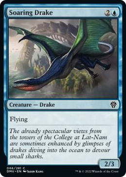 0066 Soaring Drake C Dominaria United