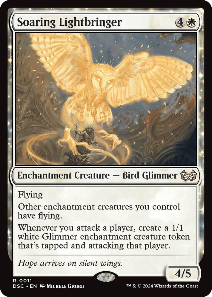 0011 Soaring Lightbringer R Commander: Duskmourn: House of Horror