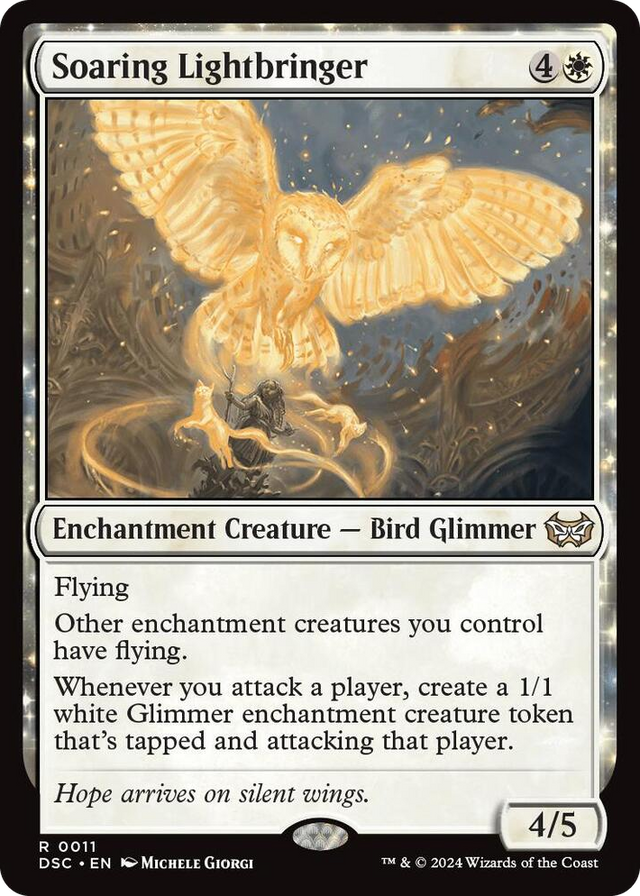 0011 Soaring Lightbringer R Commander: Duskmourn: House of Horror