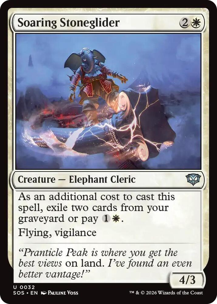 0032 Soaring Stoneglider U Secrets of Strixhaven