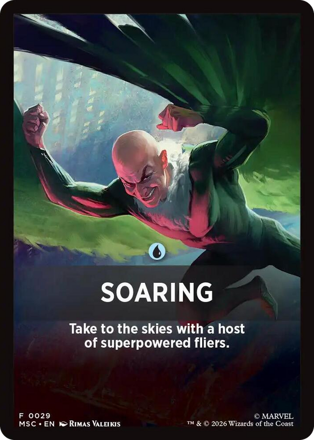0029 Soaring Theme Card T Commander: Marvel Super Heroes