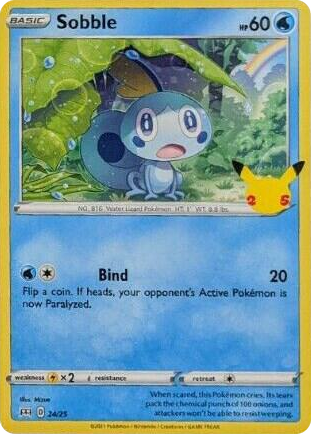 0024 Sobble Promo McDonald's 25th Anniversary Promos