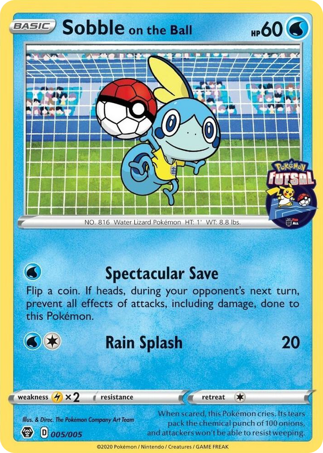 0005 Sobble on the Ball - 005/005 (Pokemon Futsal) Promo Miscellaneous Cards & Products