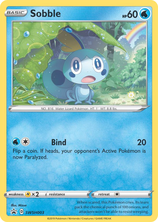 0003 Sobble - SWSH003 Promo Sword & Shield Promo Cards