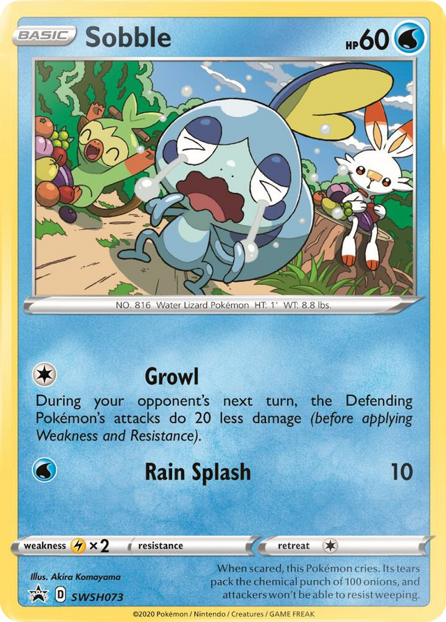 0073 Sobble - SWSH073 Promo Sword & Shield Promo Cards