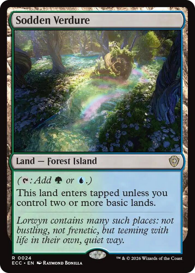 0024 Sodden Verdure R Commander: Lorwyn Eclipsed