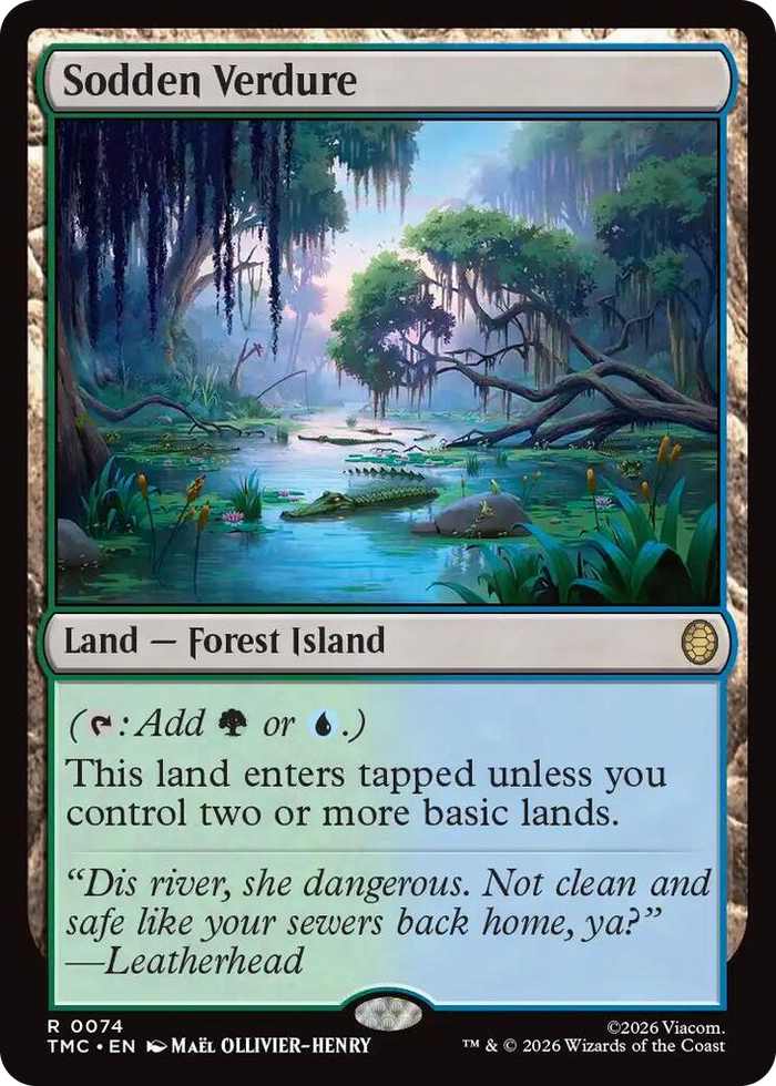 Sodden Verdure #74 R - Commander: Teenage Mutant Ninja Turtles Pokemon card