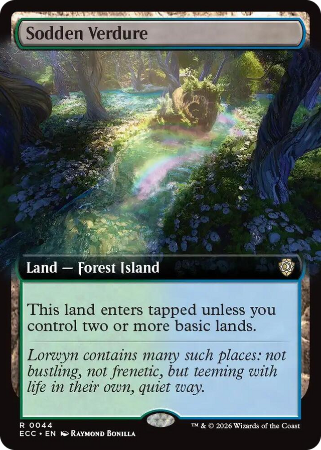 0044 Sodden Verdure (Extended Art) R Commander: Lorwyn Eclipsed
