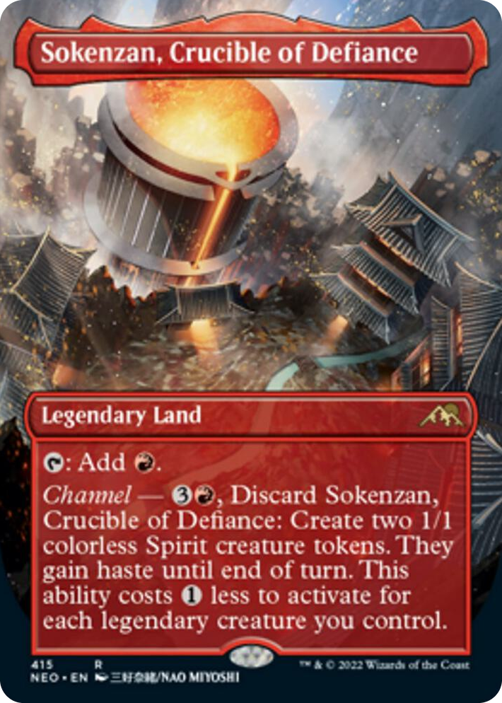 0415 Sokenzan, Crucible of Defiance (Borderless) R Kamigawa: Neon Dynasty