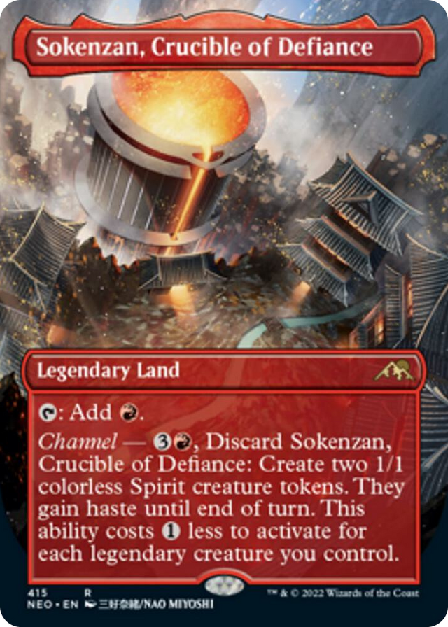 0415 Sokenzan, Crucible of Defiance (Borderless) R Kamigawa: Neon Dynasty