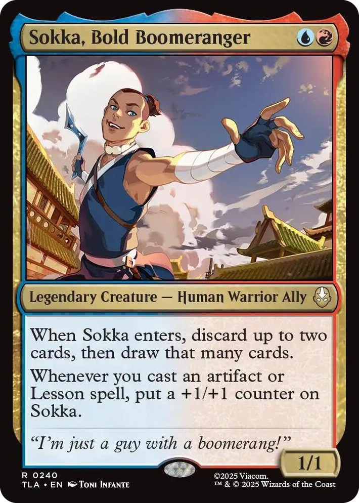 0240 Sokka, Bold Boomeranger R The Last Airbender