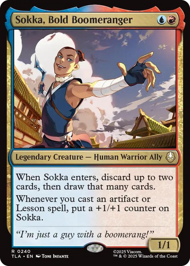 0240 Sokka, Bold Boomeranger R The Last Airbender
