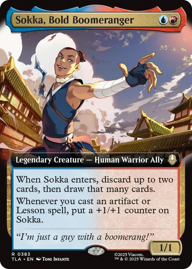 0383 Sokka, Bold Boomeranger (Extended Art) R The Last Airbender