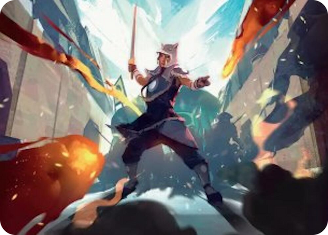 0023 Sokka, Tenacious Tactician Art Card S Art Series: Avatar: The Last Airbender