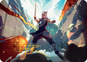 0023 Sokka, Tenacious Tactician Art Card (Gold-Stamped Signature) S Art Series: Avatar: The Last Airbender