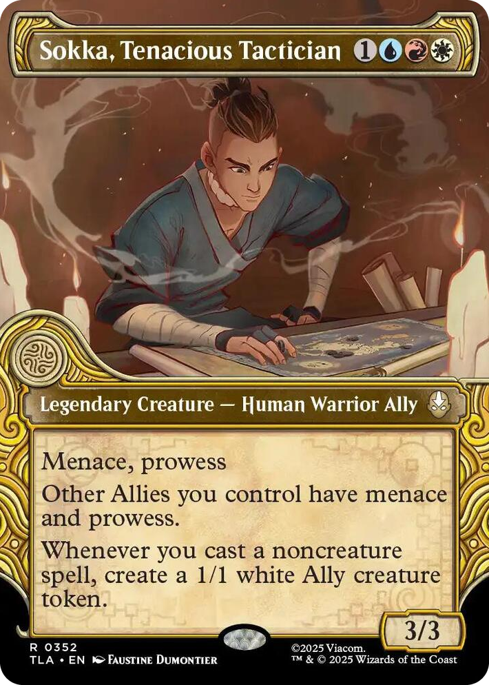0352 Sokka, Tenacious Tactician (Showcase) R The Last Airbender