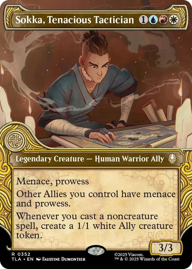 0352 Sokka, Tenacious Tactician (Showcase) R The Last Airbender