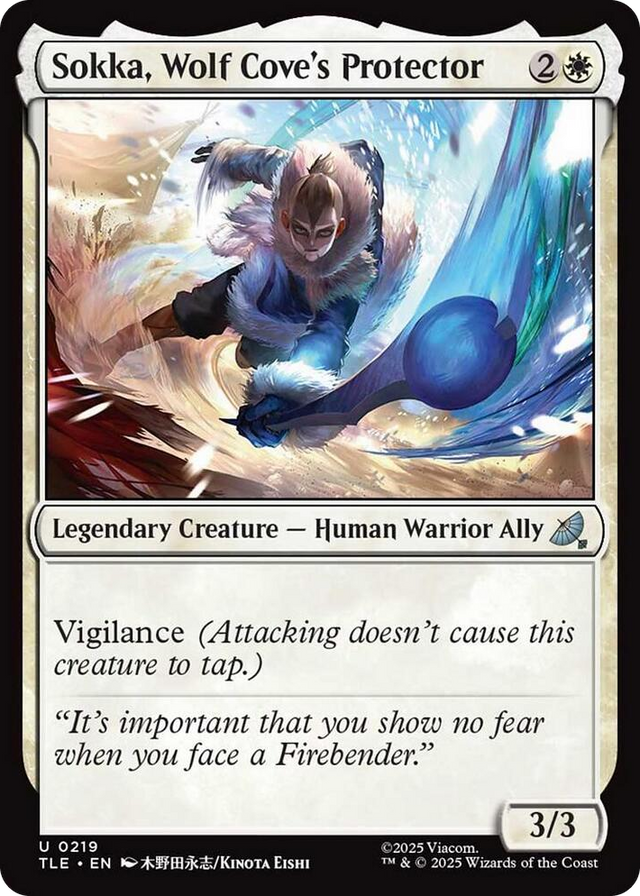 0219 Sokka, Wolf Cove's Protector (0219) U The Last Airbender: Eternal-Legal