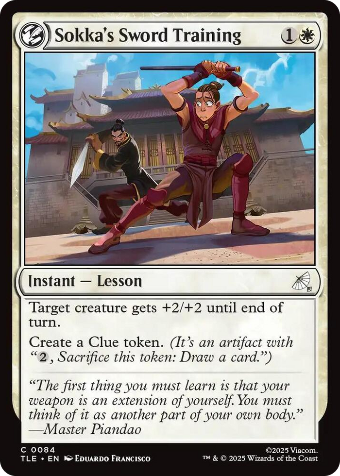 Sokka's Sword Training #84 C - The Last Airbender: Eternal-Legal Pokemon card