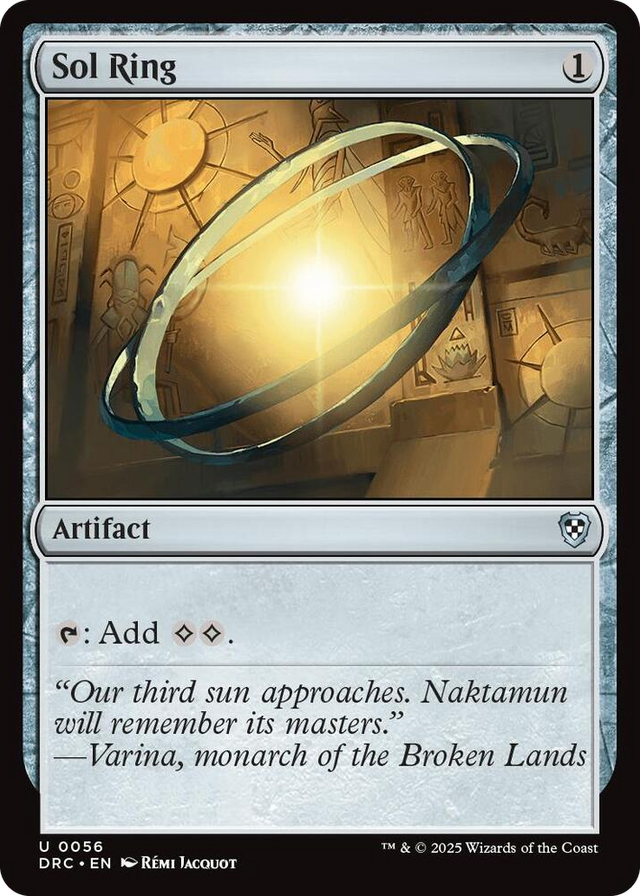 0056 Sol Ring (0056) U Commander: Aetherdrift