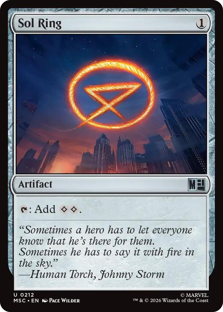 0212 Sol Ring (0212) U Commander: Marvel Super Heroes