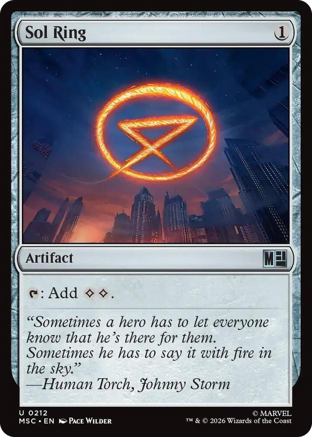 0212 Sol Ring (0212) U Commander: Marvel Super Heroes