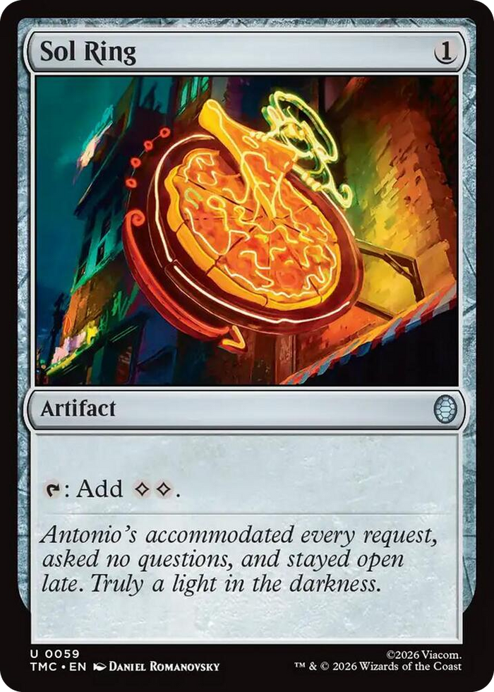 Sol Ring #59 U - Commander: Teenage Mutant Ninja Turtles Pokemon card