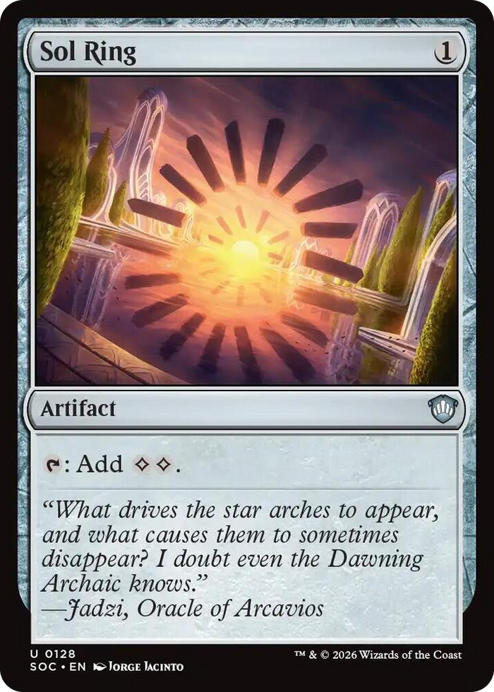 Sol Ring #128 U - Commander: Secrets of Strixhaven Pokemon card