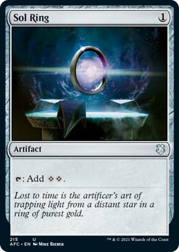 Sol Ring #215 U - Commander: Adventures in the Forgotten Realms Pokemon card