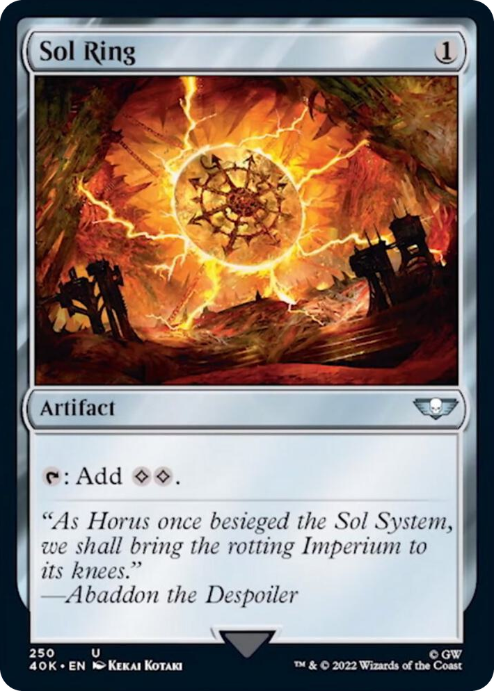 0250 Sol Ring (250) U Universes Beyond: Warhammer 40,000