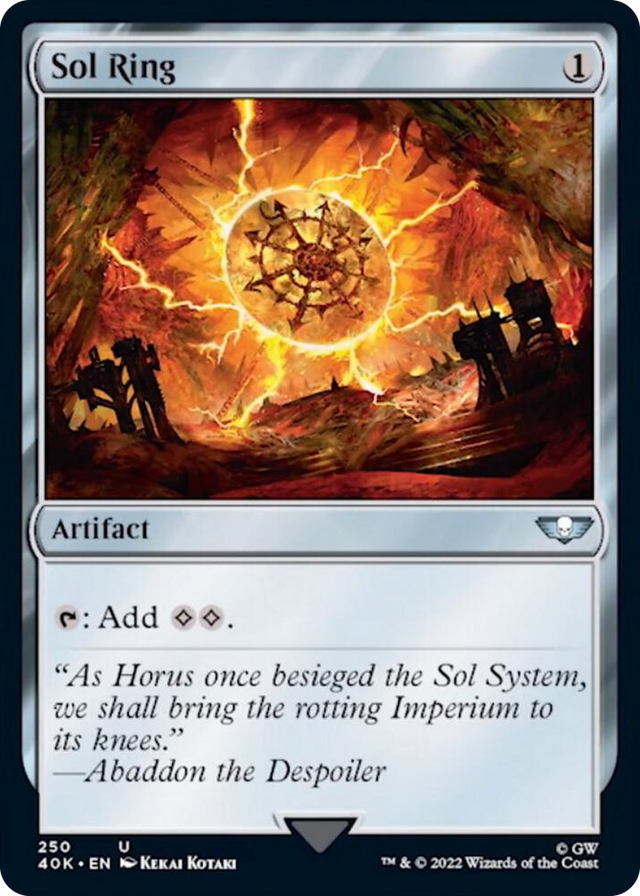 0250 Sol Ring (250) (Surge Foil) U Universes Beyond: Warhammer 40,000