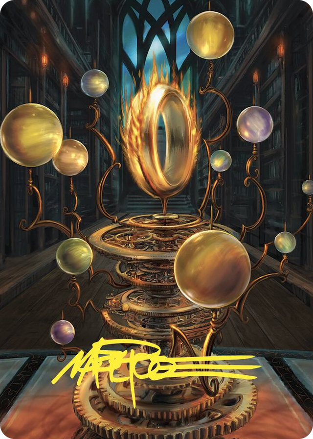 0070 Sol Ring Art Card (Gold-Stamped Signature) S Art Series: Commander Masters