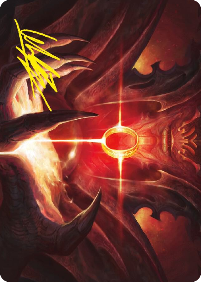 0076 Sol Ring Art Card (Gold-Stamped Signature) S Art Series: Universes Beyond: The Lord of the Rings: Tales of Middle-earth