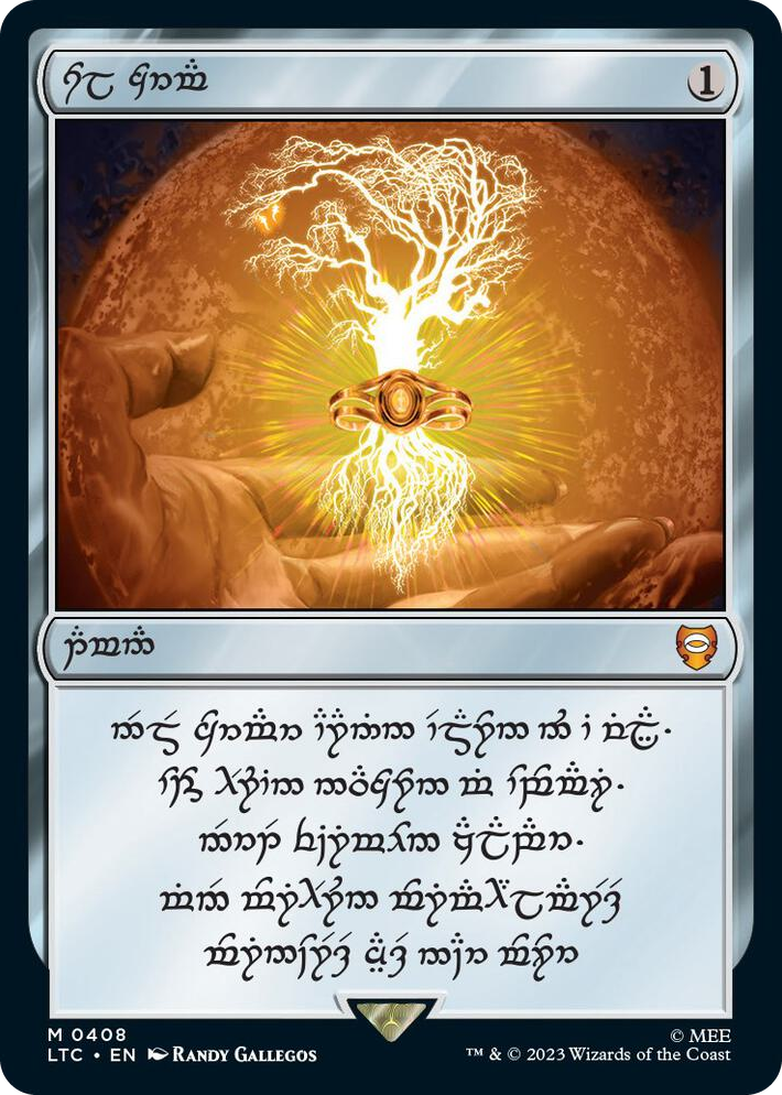 0408 Sol Ring - Elven (0408) M Commander: The Lord of the Rings: Tales of Middle-earth