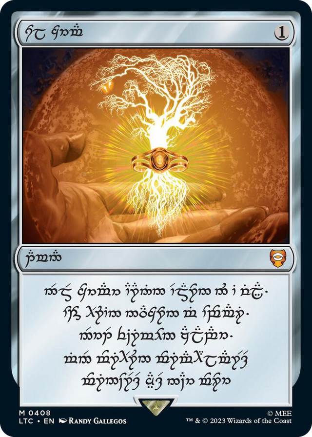 0408 Sol Ring - Elven (0408) M Commander: The Lord of the Rings: Tales of Middle-earth
