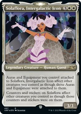 0497 Solaflora, Intergalactic Icon (Showcase) (Galaxy Foil) R Unfinity