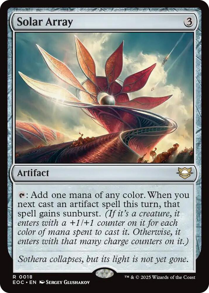 Solar Array #18 R - Commander: Edge of Eternities Pokemon card