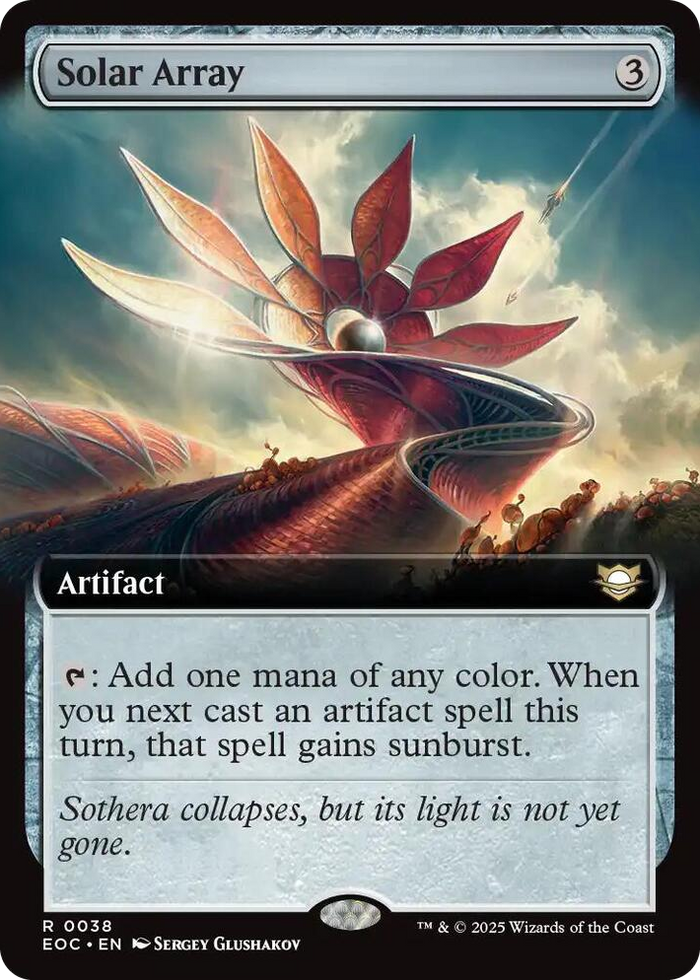 Solar Array (Extended Art) #38 R - Commander: Edge of Eternities Pokemon card