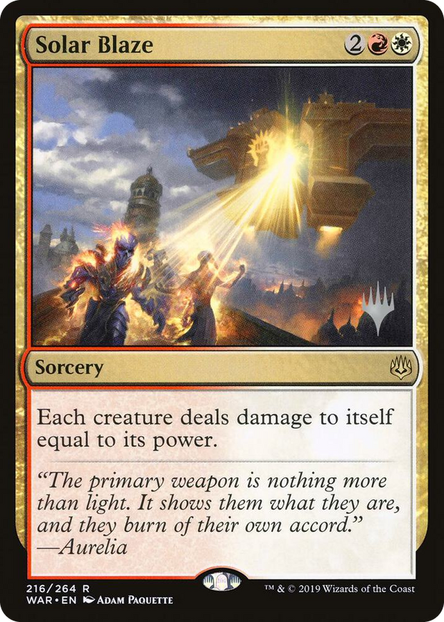 0216 Solar Blaze R Promo Pack: Throne of Eldraine