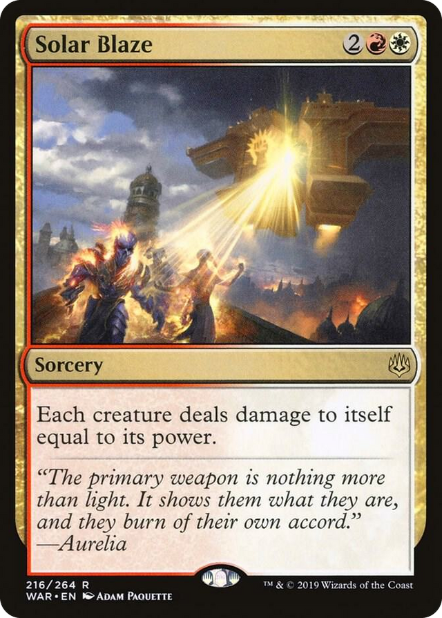 0216 Solar Blaze R War of the Spark