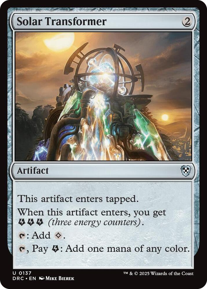 0137 Solar Transformer U Commander: Aetherdrift