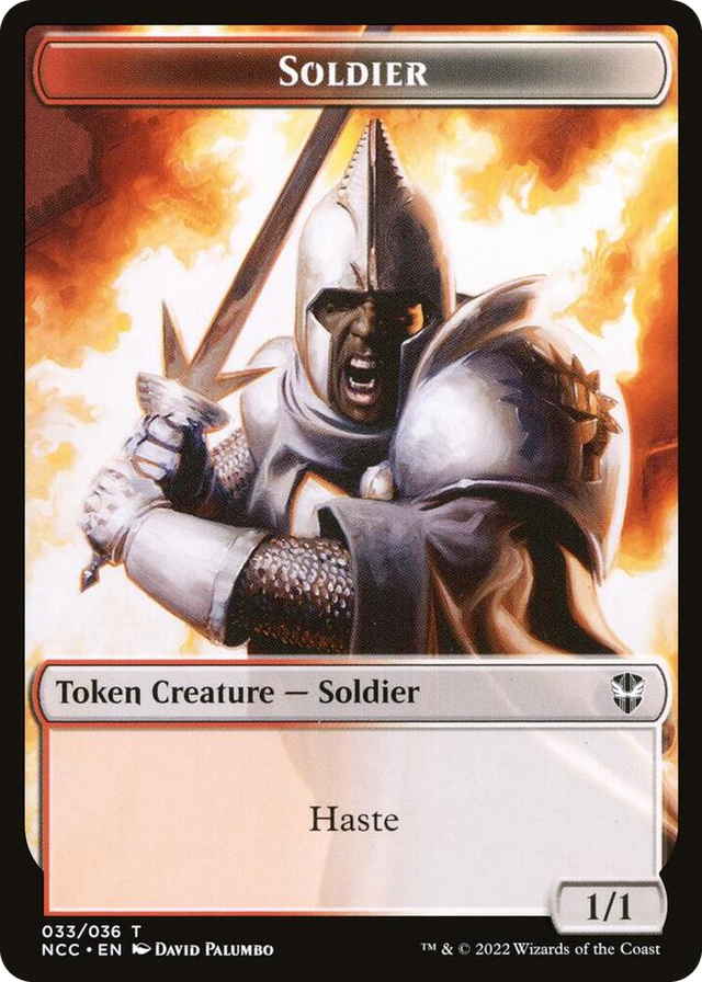 0033 Soldier (033) // Devil Double-Sided Token T Commander: Streets of New Capenna